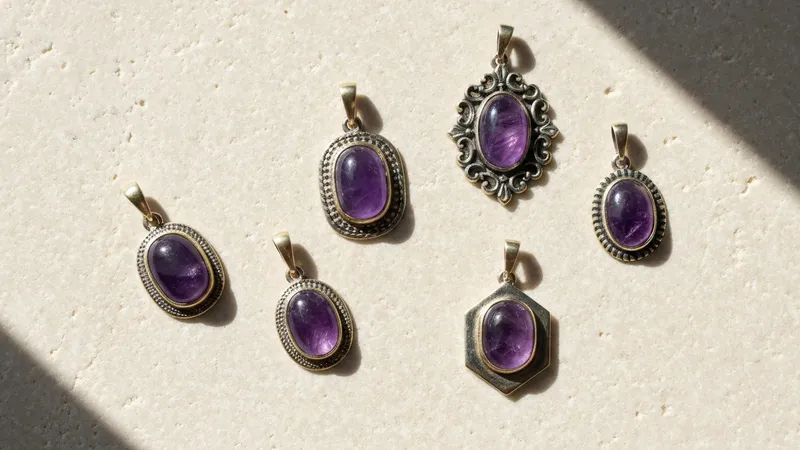 Les différents styles de pendentifs améthystes