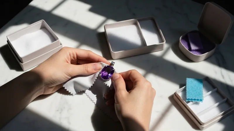 Prévenir l'usure des pendentifs améthystes